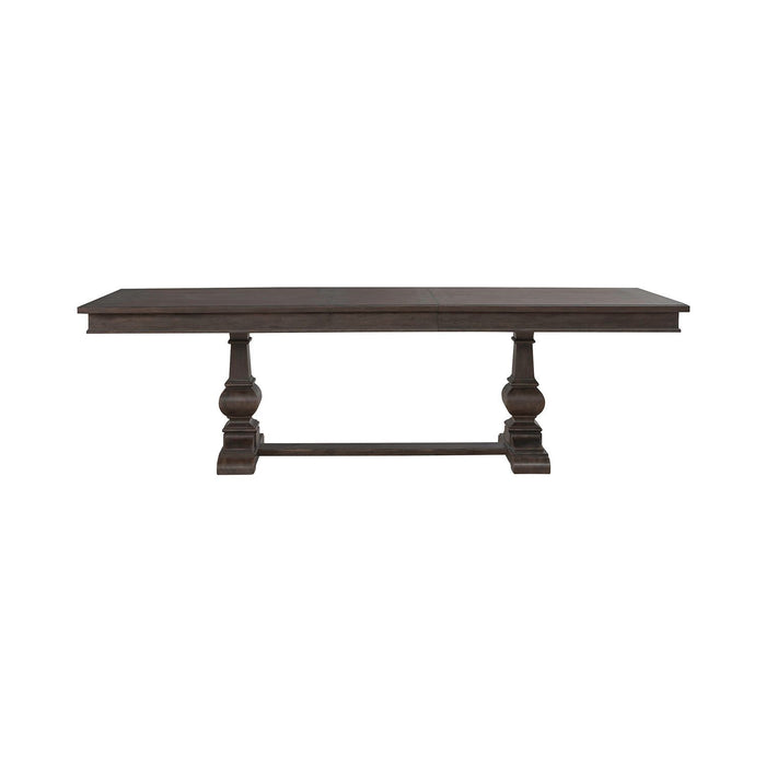 Paradise Valley - Trestle Table - Saddle Brown