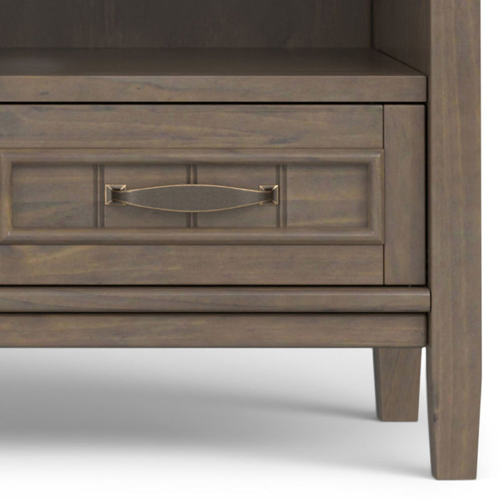 Lev - Low TV Stand - Smoky Brown