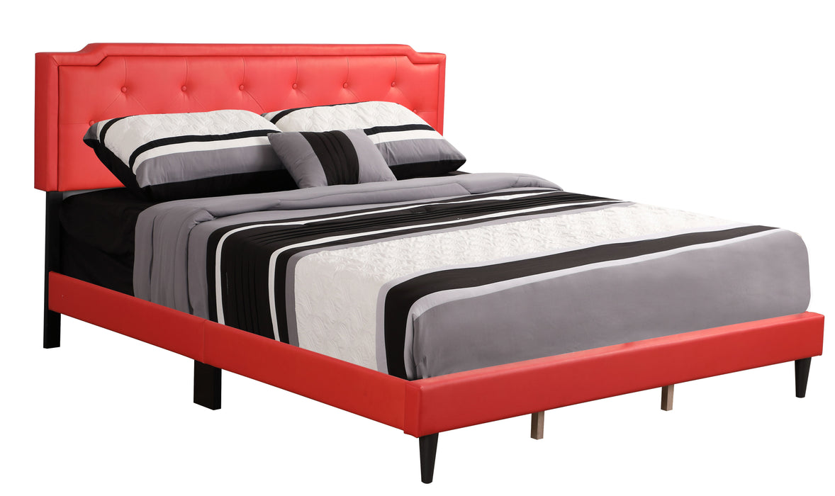 Deb - G1117-KB-UP King Bed (All in One Box) - Red