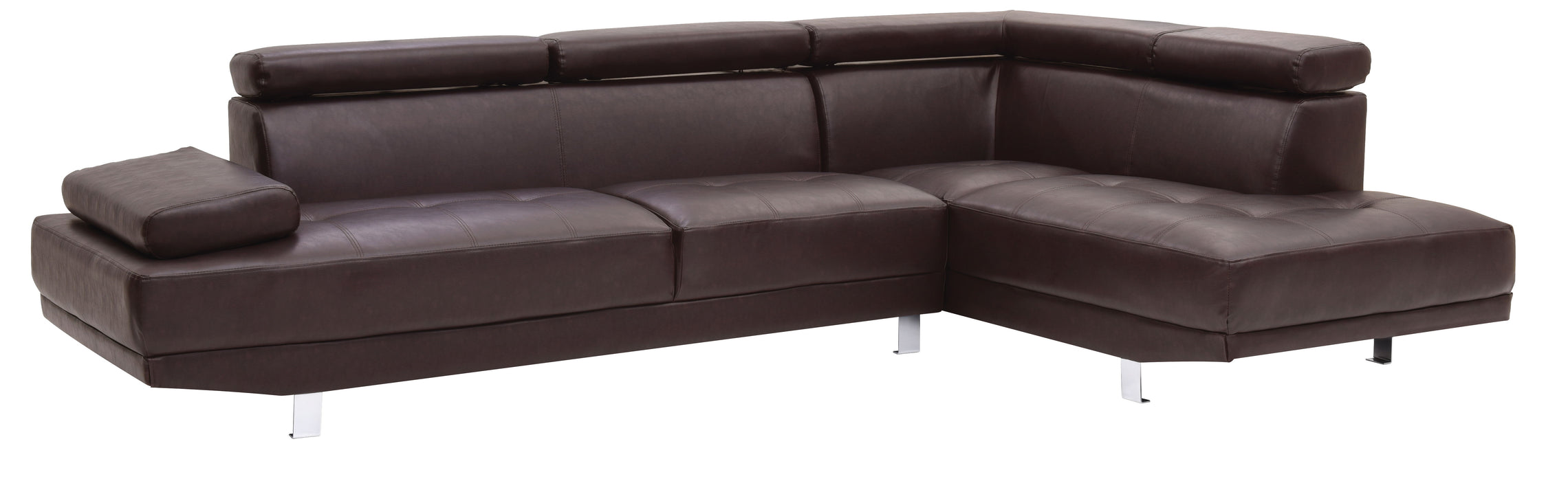 Riveredge - G455-SC Sectional (2 Boxes) - Dark Brown