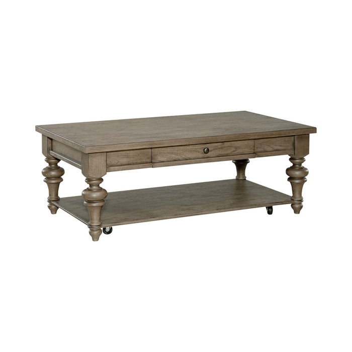 Americana Farmhouse - Rectangular Cocktail Table - Light Brown