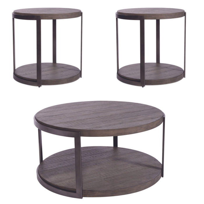 Modern View - 3 Piece Table Set - Gauntlet Gray