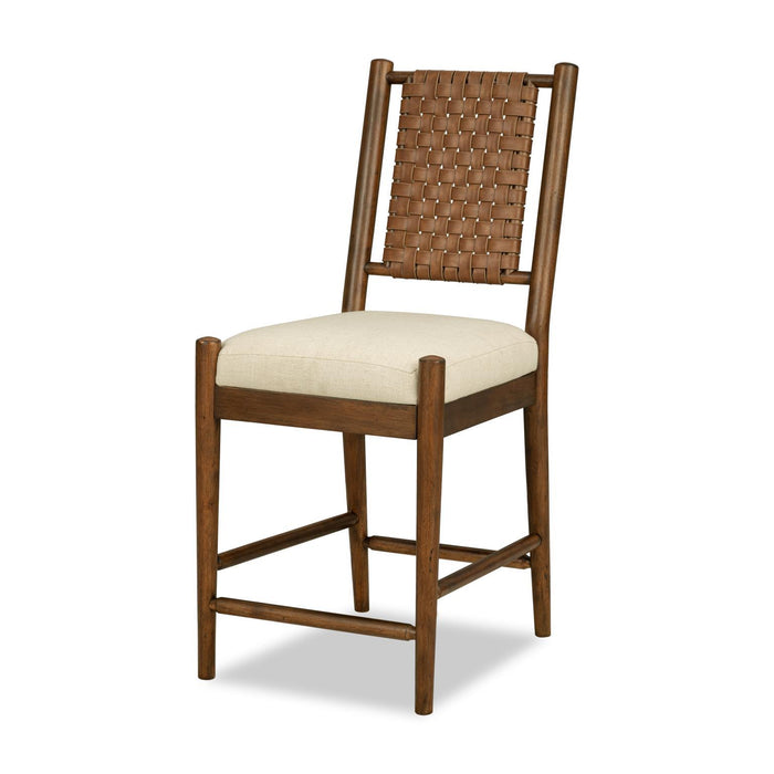 Lake House - Woven Back Counter Height Chair (Set of 2) - Pinecone