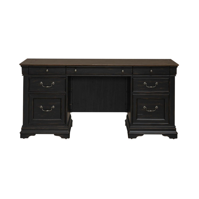 Meritage - Jr Executive Credenza - Aged Charcoal