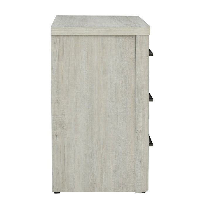 Modern Play - Nightstand With Charging Station - Natural White