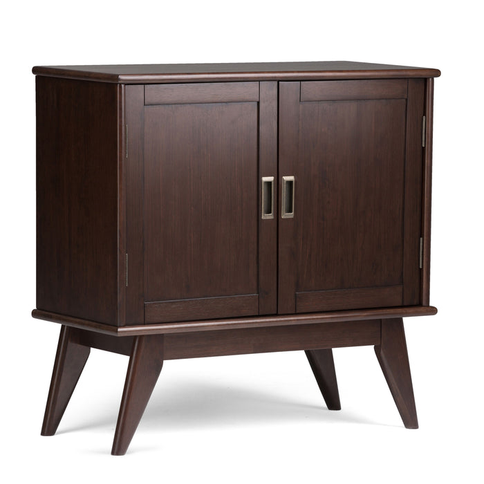 Draper - Mid Century Low Storage Cabinet - Medium Auburn Brown