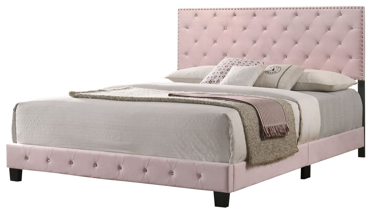 Suffolk - G1406-KB-UP King Bed - Pink