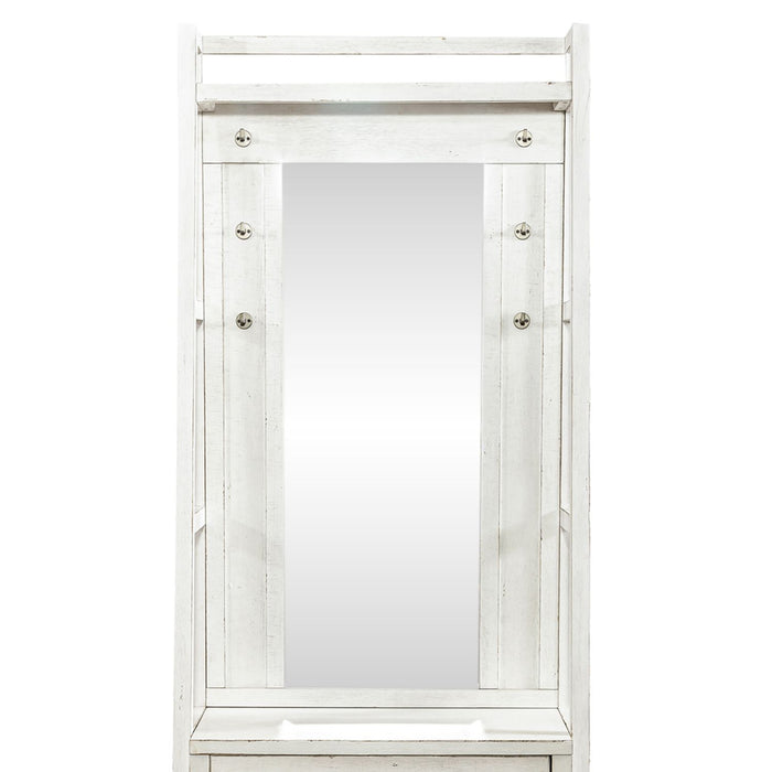 Modern Farmhouse - Hall Tree Top - White
