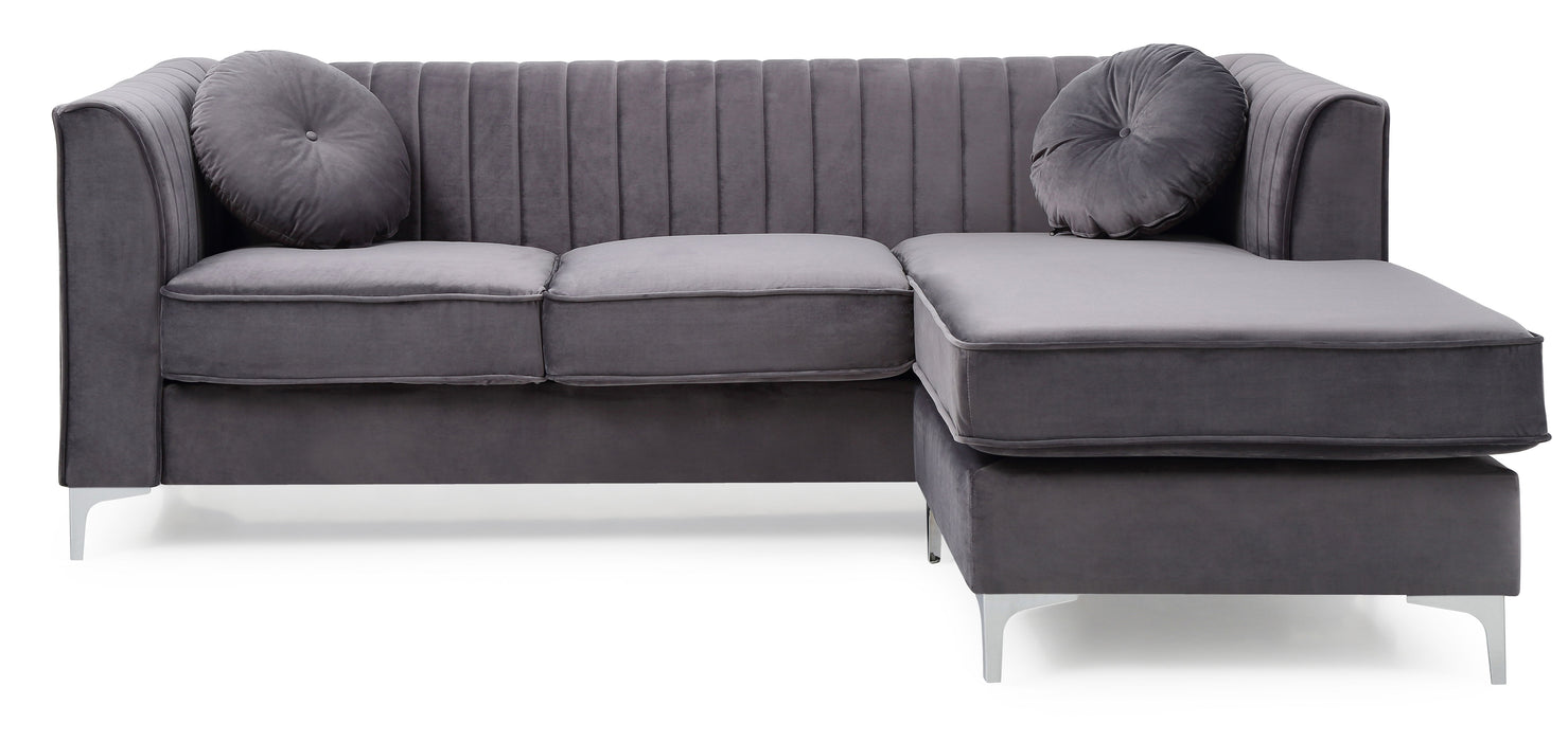 Delray - G790B-SC Sofa Chaise (3 Boxes) - Gray