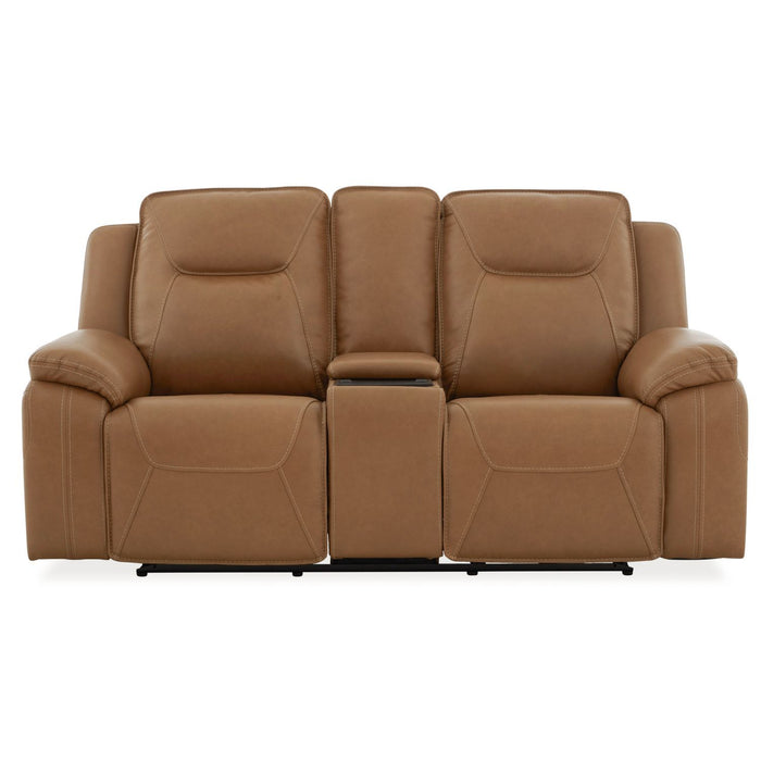 Callihan - Loveseat With Console P3 & ZW - York Butternut