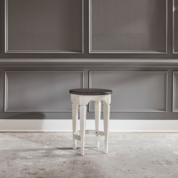 Allyson Park - 4 Piece Dining Room Set - Wirebrushed White / Charcoal