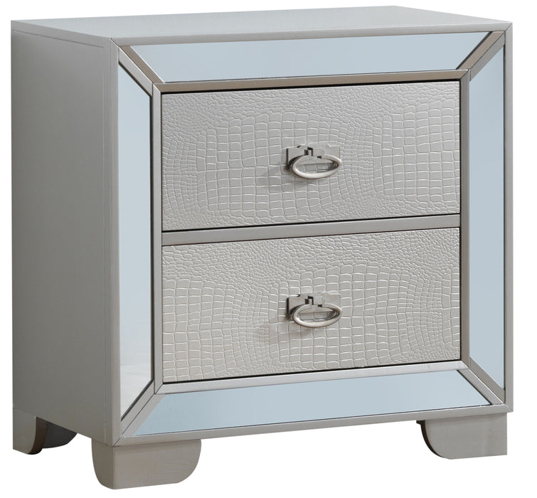 Hollywood Hills - G8105-N Nightstand - Silver Champagne