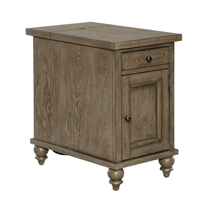 Americana Farmhouse - Chair Side Table - Dusty Taupe