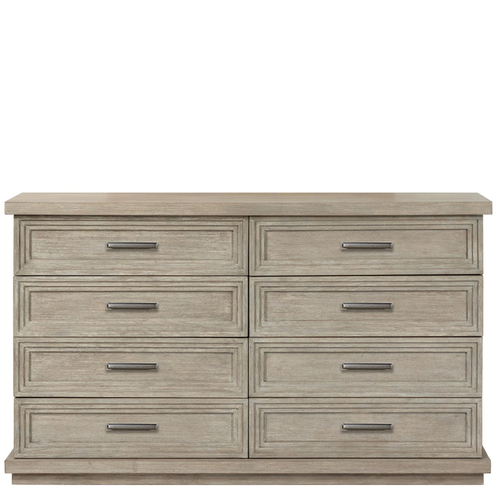 Cascade - Eight Drawer Dresser - Gray