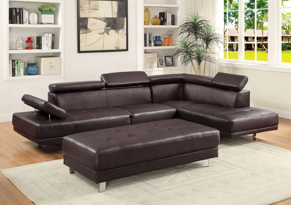 Riveredge - G455-SC Sectional (2 Boxes) - Dark Brown