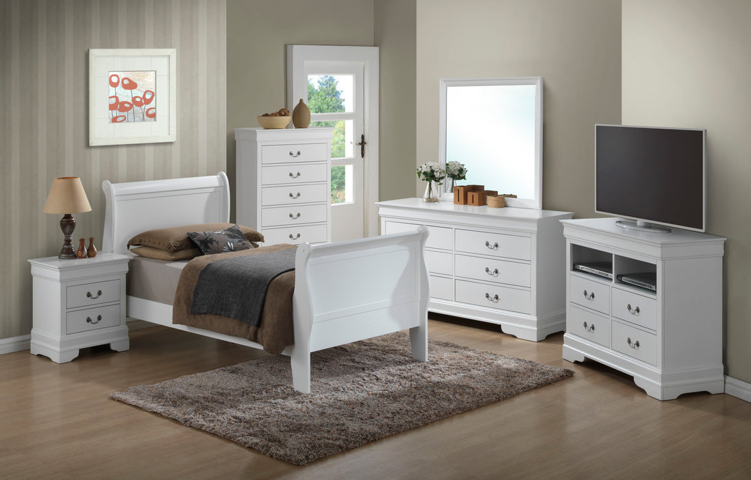 Louis Phillipe - G3190A-TB Twin Bed - White
