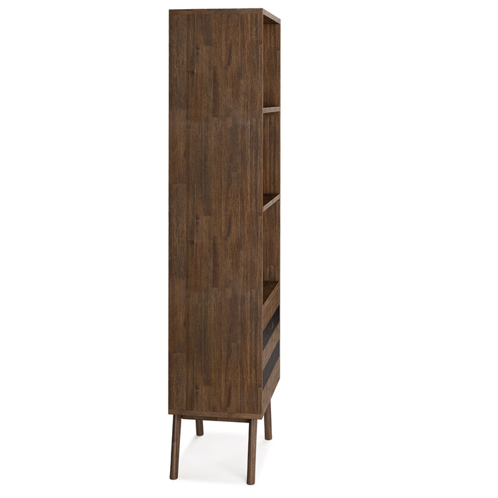Clarkson - Bookcase with Storage - Rustic Natural Aged Brown