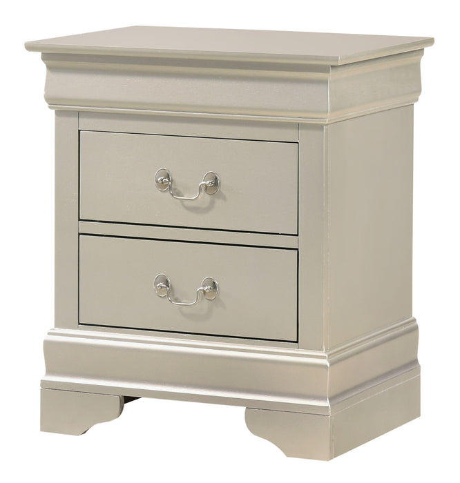 Louis Phillipe - G02103-N Nightstand - Silver Champagne
