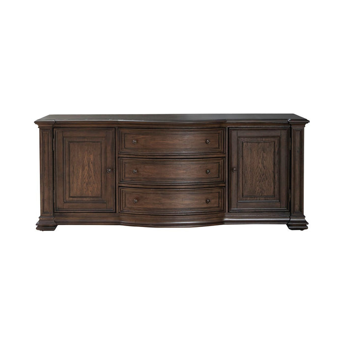 Provence Park - 78" TV Console - Chateau Brown
