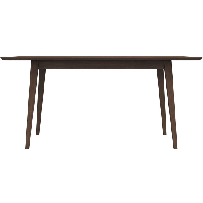 Mary - Modern Style Solid Wood Rectangular Dining Kitchen Table - Dark Brown