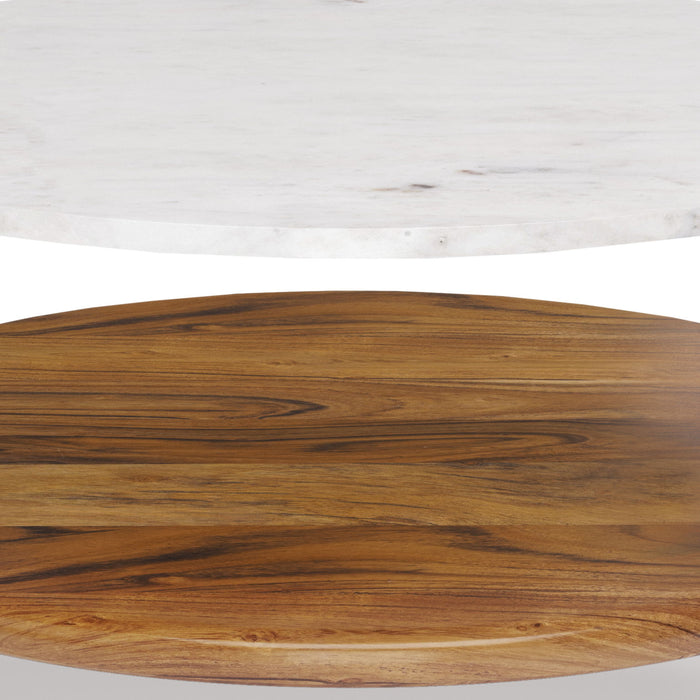 Wagner - Coffee Table - White / Natural