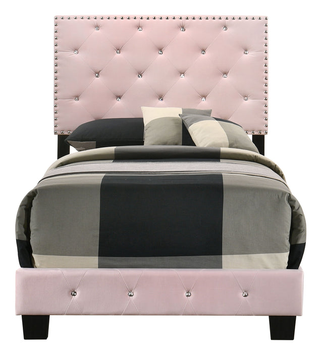 Suffolk - G1406-TB-UP Twin Bed - Pink