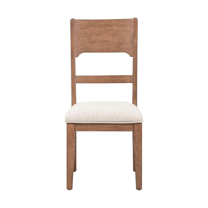 Harmony - Panel Back Side Chair - Brownstone