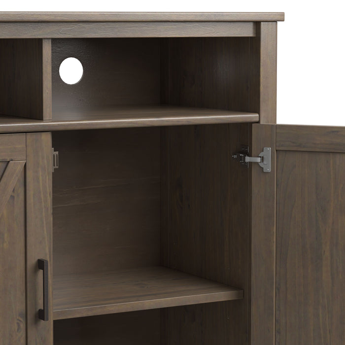 Ela - Medium Storage Cabinet - Smoky Brown