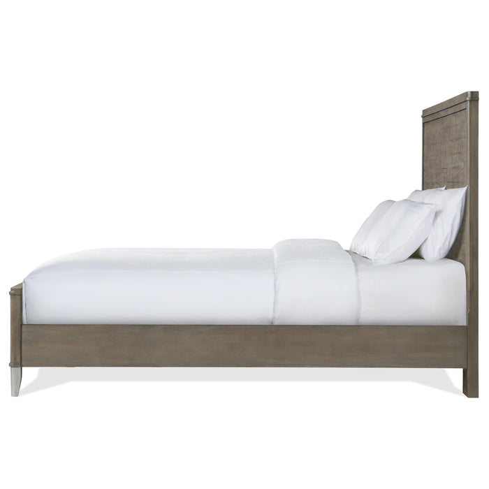 Intrigue - Panel Bed With Metal Footboard