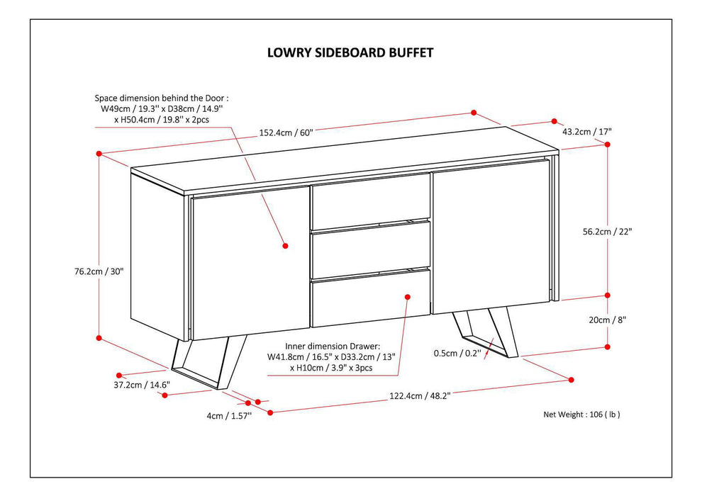 Lowry - Sideboard Buffet