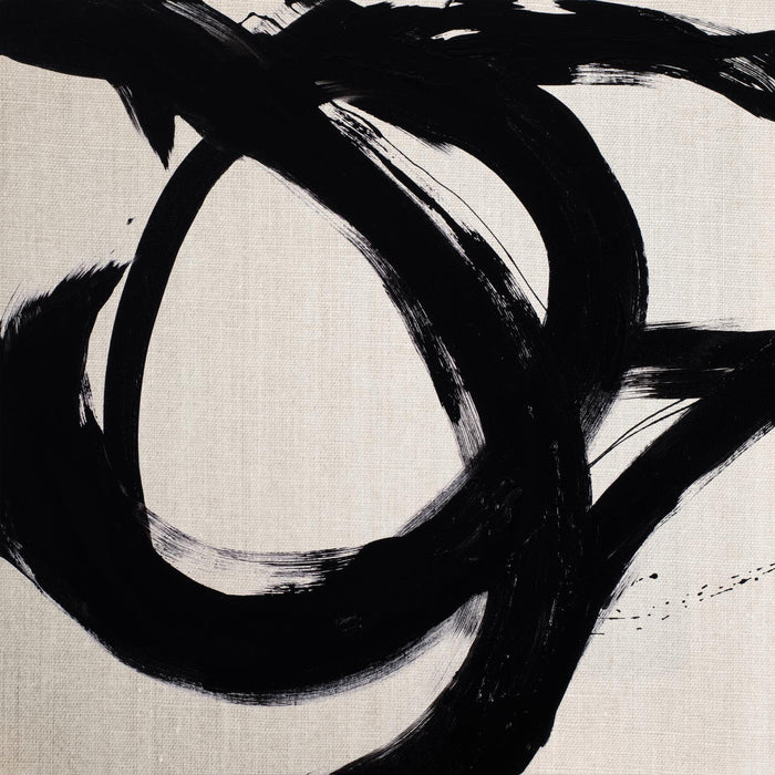 Circular Strokes I By Megan Morris (Framed) (Small) - Black