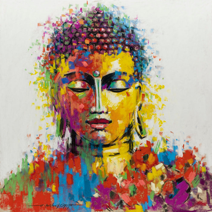 Small - Buddha By A. Orme - Yellow