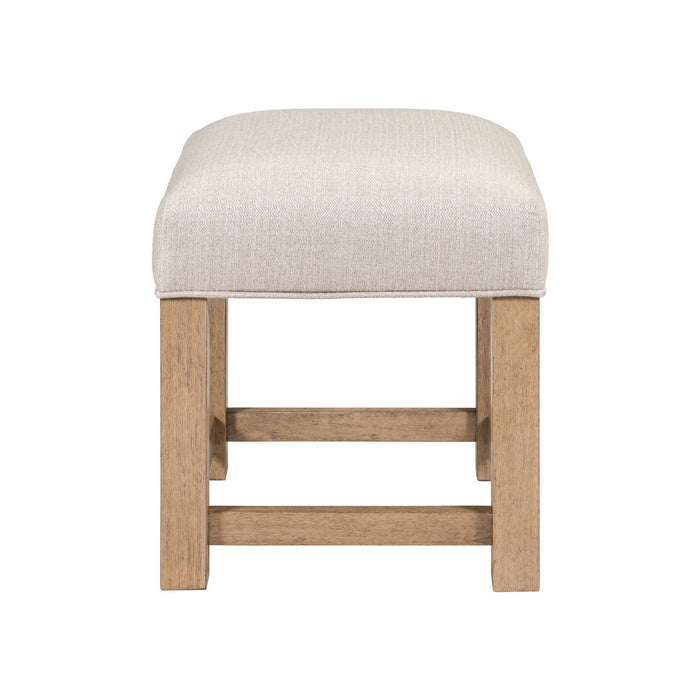 Corso - Upholstered Console Stool - Natural & Concrete