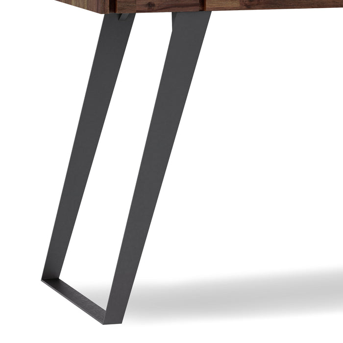 Lowry - Small Desk - Distressed Charcoal Brown