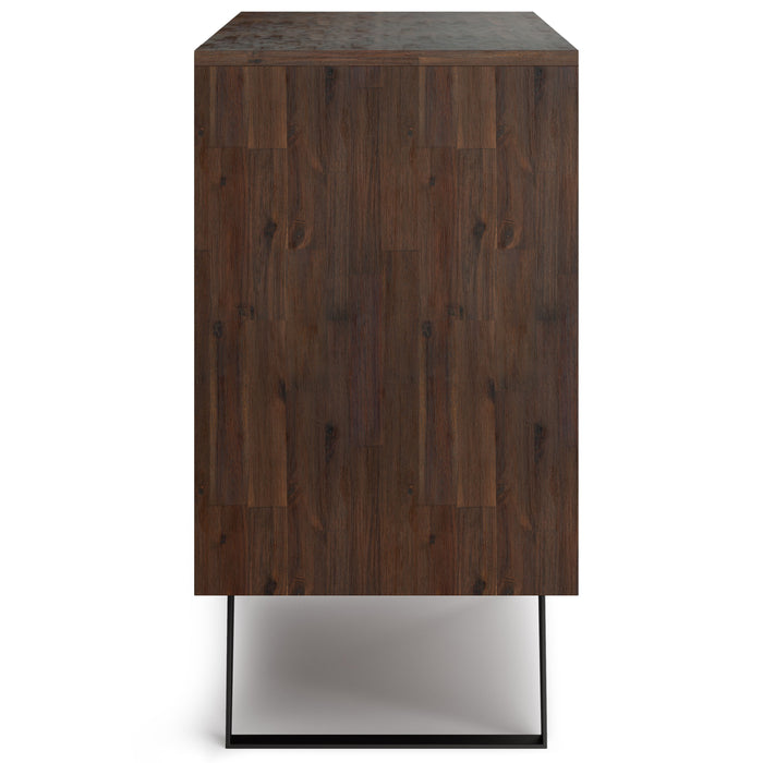 Lowry - 42" TV Media Stand - Distressed Charcoal Brown