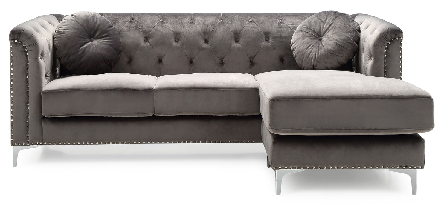 Pompano - G782B-SC Sofa Chaise (3 Boxes) - Dark Gray