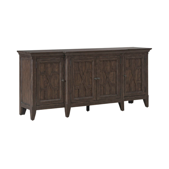 Paradise Valley - 76" TV Console - Saddle Brown