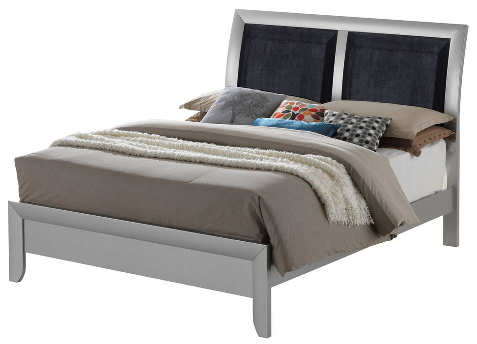 Marilla - G1503A-KB King Bed - Silver Champagne