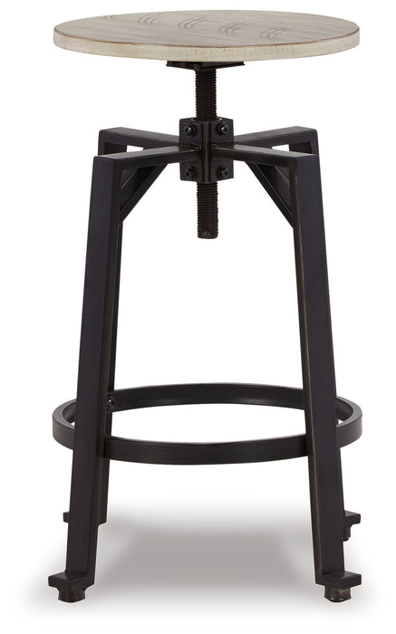 Karisslyn - Swivel Stool (Set of 2) - Whitewash / Black