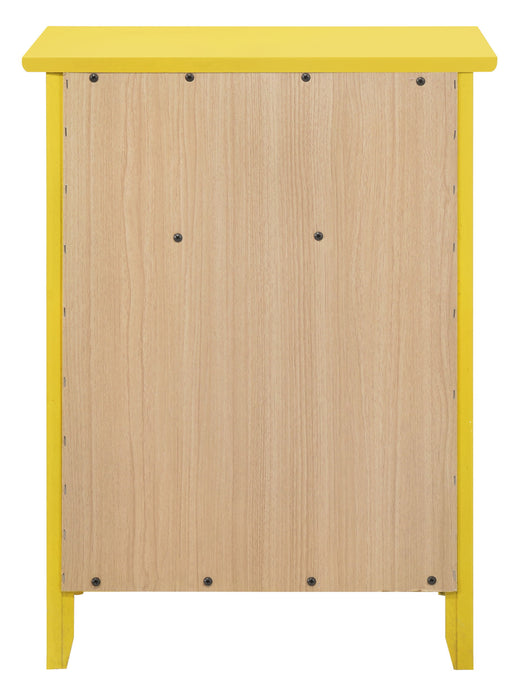Izzy - G1402-N 1 Drawer /1 Door Nightstand - Yellow