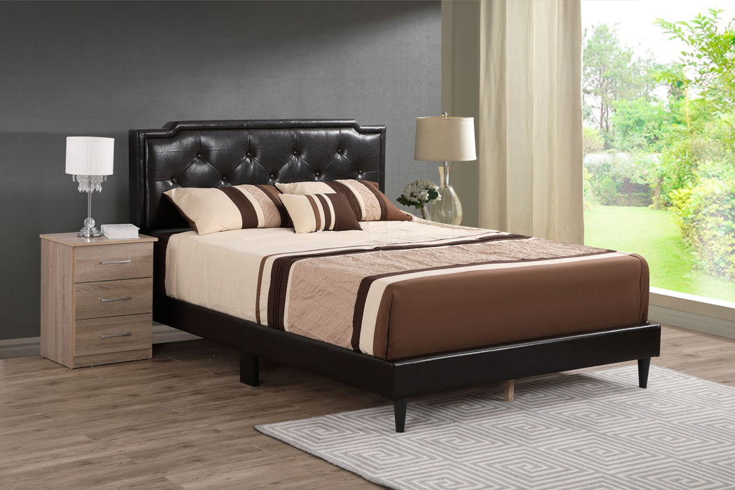 Deb - G1116-QB-UP Queen Bed (All in One Box) - Cappuccino