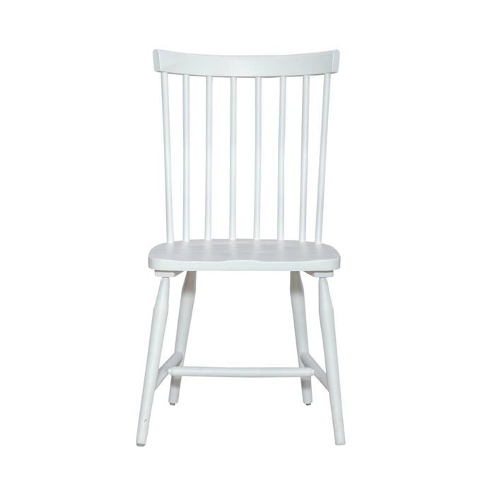 Palmetto Heights - Spindle Back Side Chair - Shell White & Driftwood