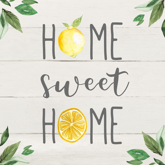 Small - Home Sweet Lemon Home By Carol Robinson - Pearl Silver
