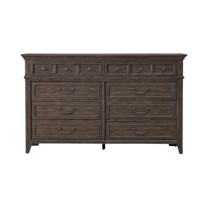 Paradise Valley - 8 Drawer Dresser - Saddle Brown