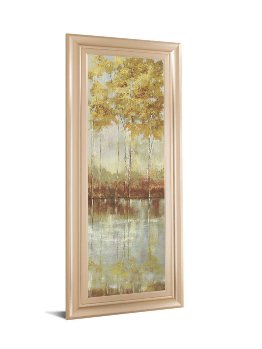 Reflections I By Allison Pearce - Framed Print Wall Art - Yellow