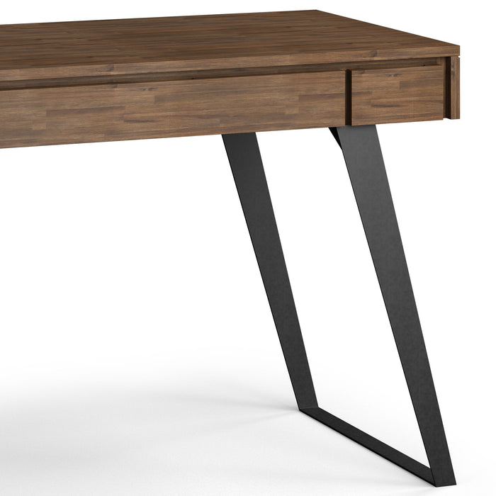 Lowry - Small Desk - Rustic Natural Aged Brown