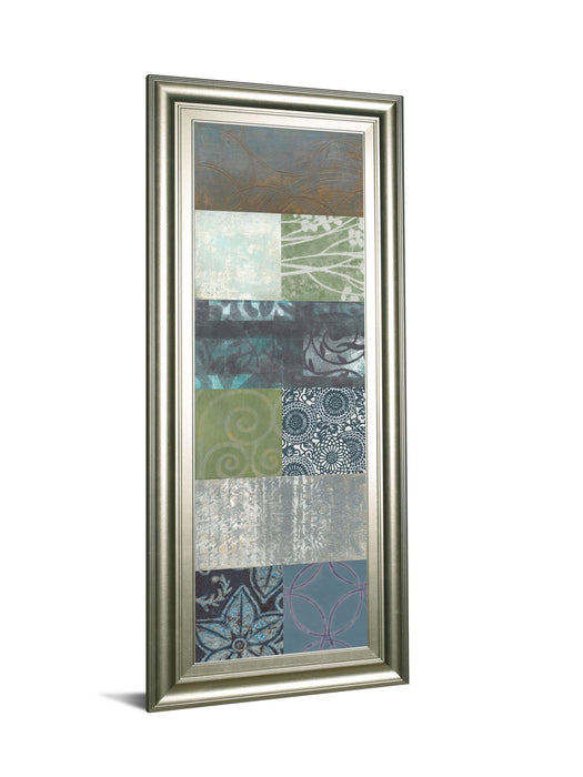 Zen Panel Il By Vision Studio - Framed Print Wall Art - Blue