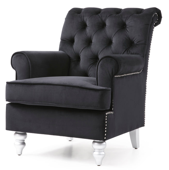 Anna - G0814-C Accent Arm Chair - Black