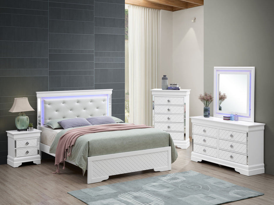 Verona - G6790C-KB3 King Bed - Silver Champagne