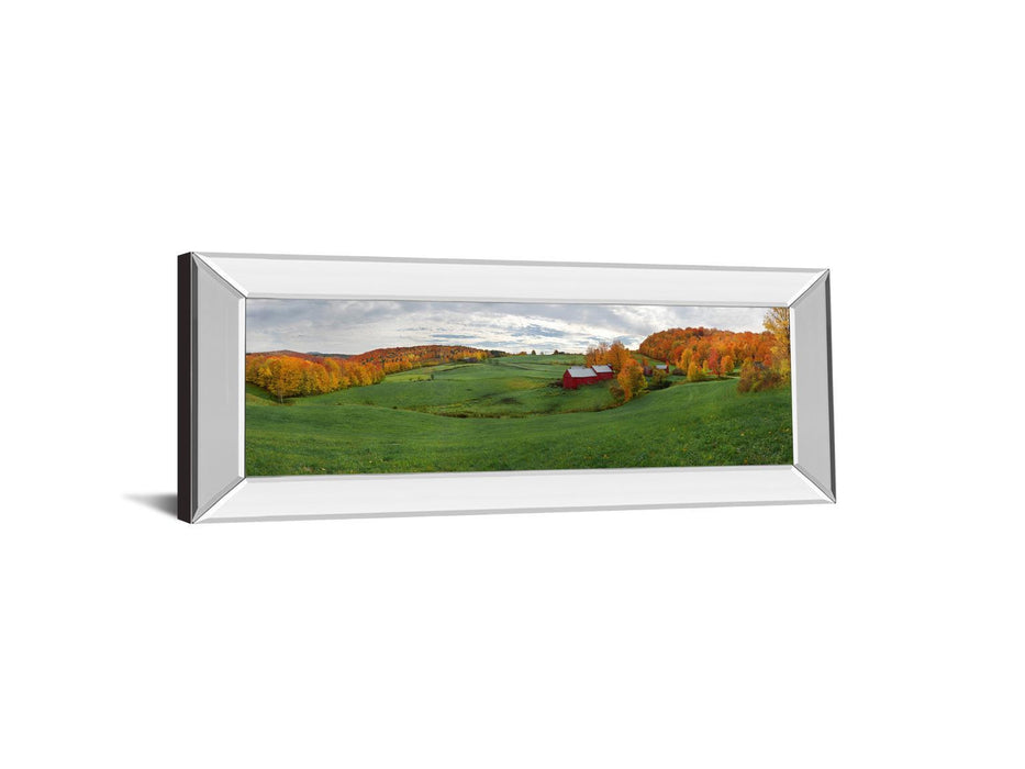 Jenne Farm By Shelley Lake - Mirror Framed Print Wall Art - Green